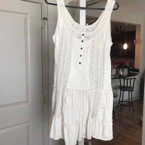 Free People Cream Lace Dress